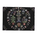 Tree Of Life Flower Pot Moon Phase Mandala Tapestry W:1300 x L:1500mm
